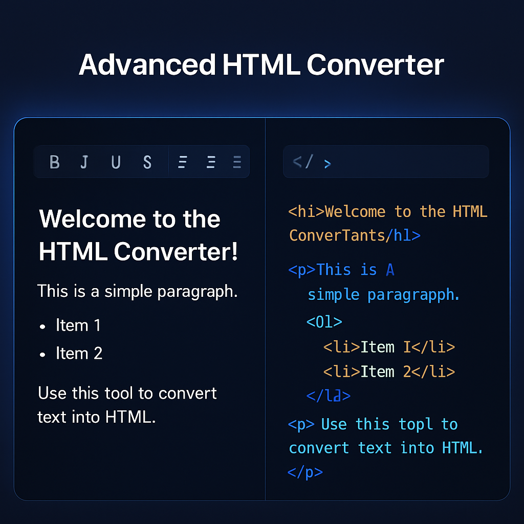 HTML Converter Screenshot